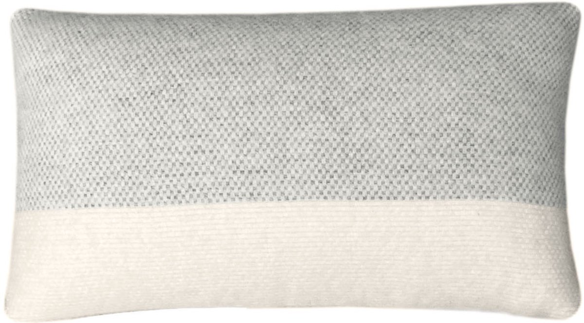 Easy nature wool cushion grey rectangle