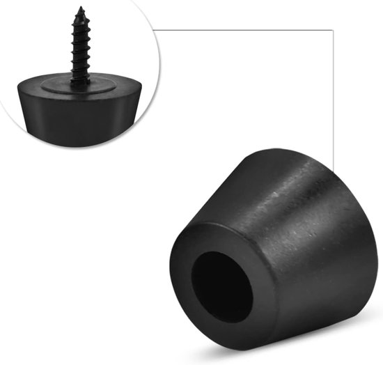 Dailygoody - Rubberen Voeten Pads - Anti-vibratie Pads - Ideaal voor HiFi speakers - 30x20mm - Vermindert trillingen - Voor luidsprekers en gitaren — afbeelding 2