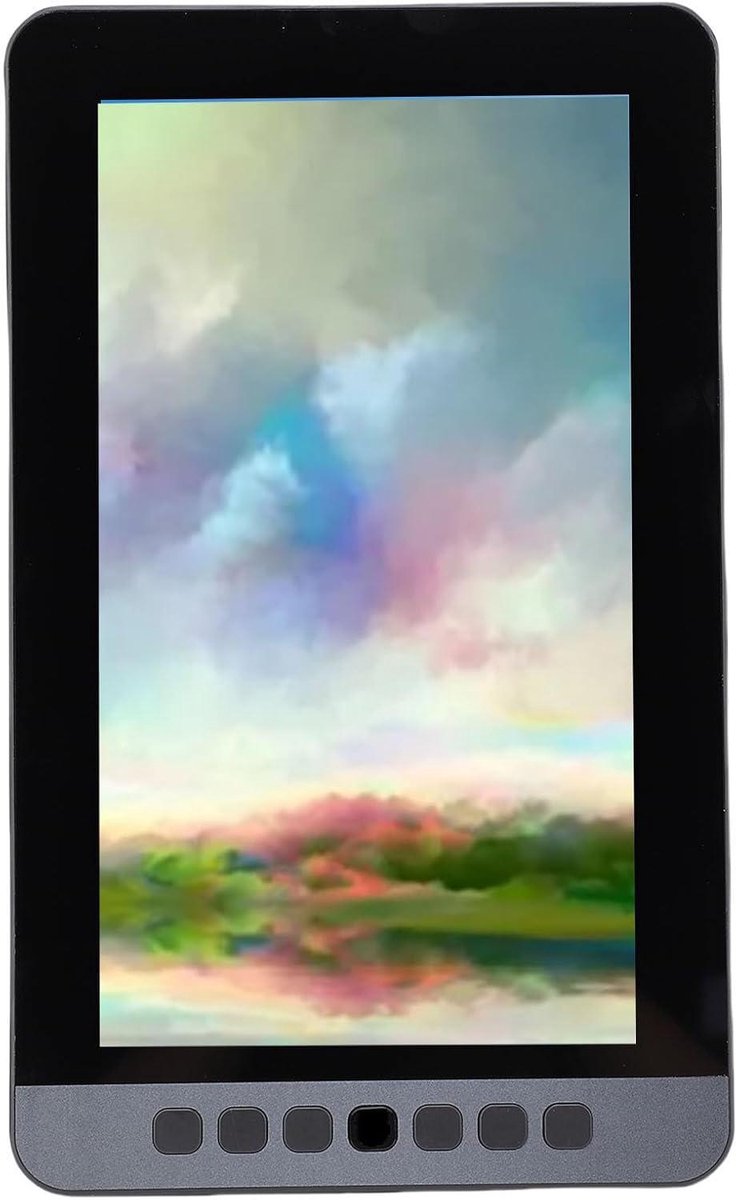 Grafische Tablet - Tekentablet Digitaal - Digitaal Tekenen - 116 Inch Scherm - 6 Sneltoetsen - Zwart