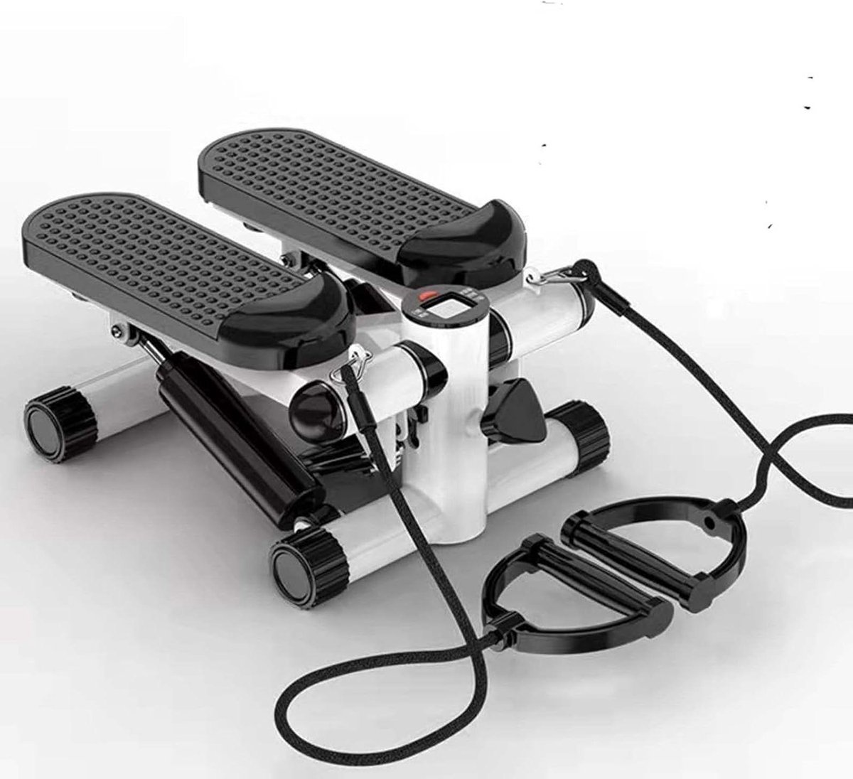 Mini Stepper - Thuis Fitnessapparaat - Cardio Training - Hydraulisch Aandrijfsysteem - 150 kg Belasting - Wit