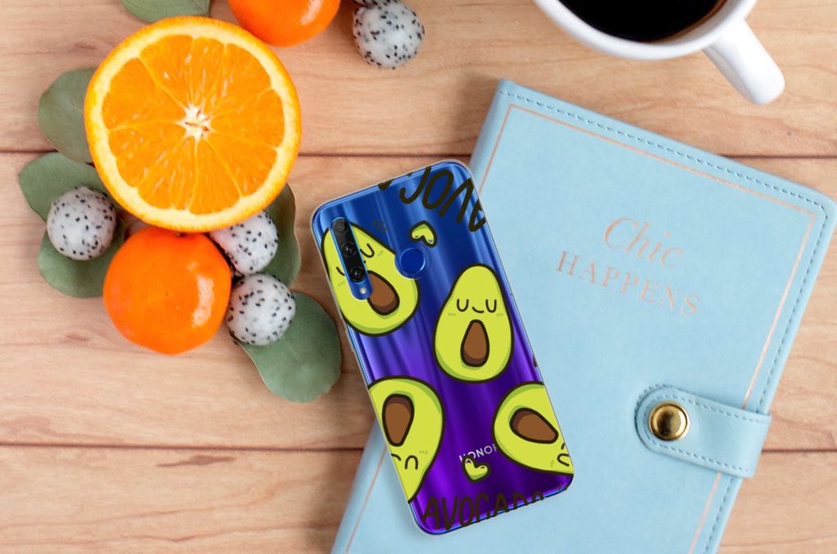 Honor 20 Lite Telefoonhoesje met Naam Avocado Singing