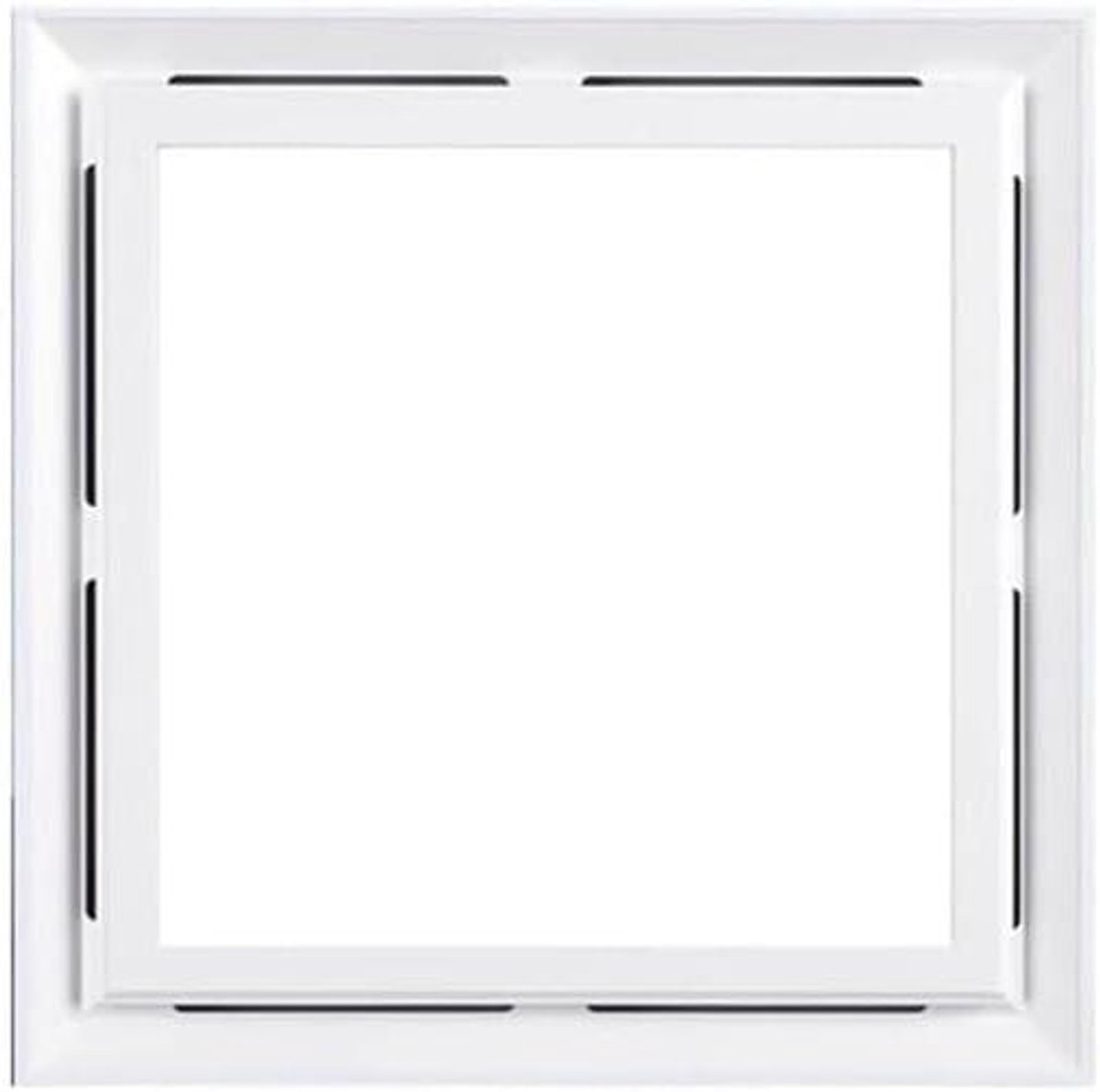 Ventilator met verlichting - Plafondventilator - Keuken en badkamer - Ventilatie en licht - 30x30cm - Wit