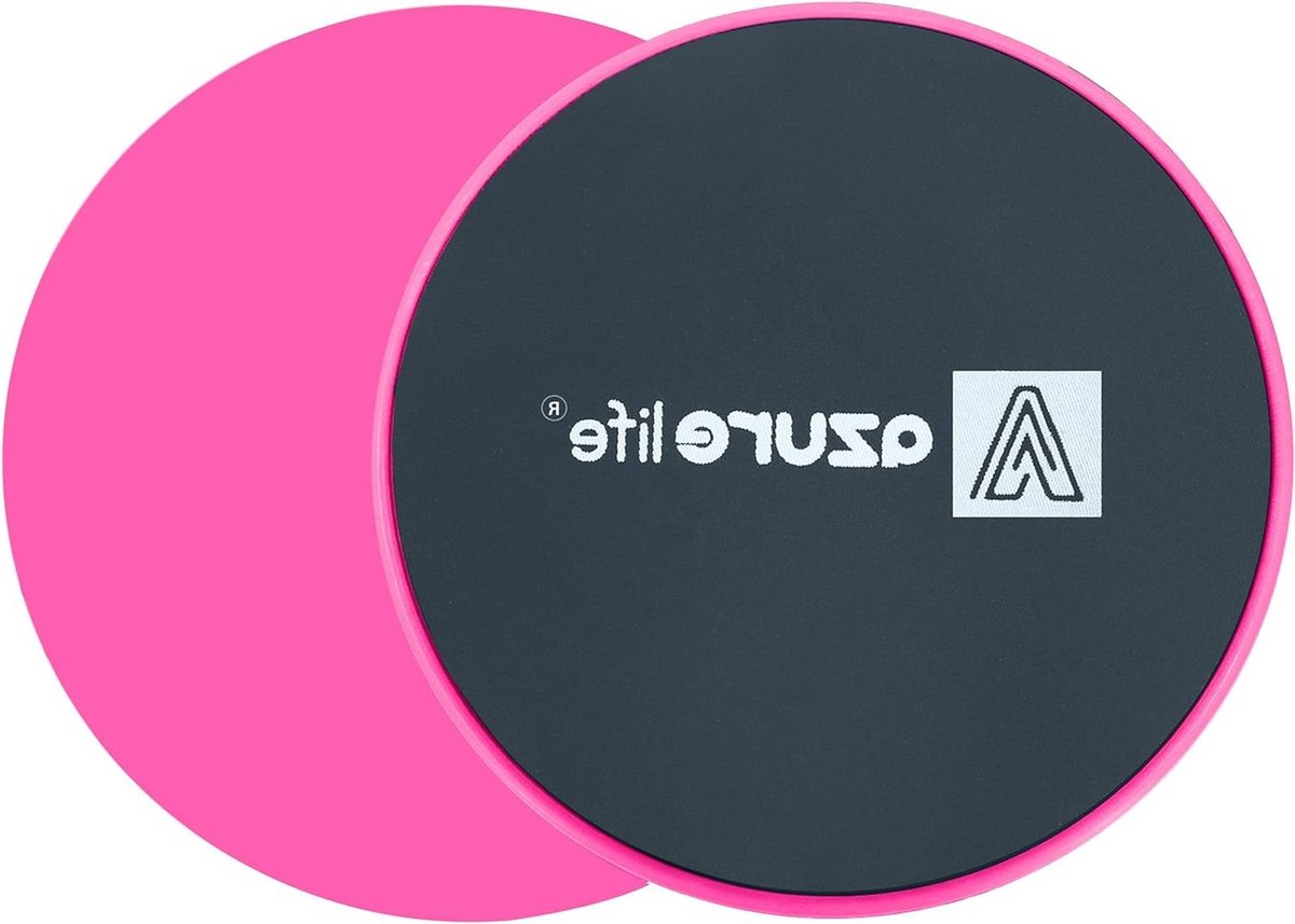 Oefen Core Sliders - Gliding Discs - Core Kracht Opbouwen - Dubbelzijdig Ontwerp - 7 Inch Diameter - Roze