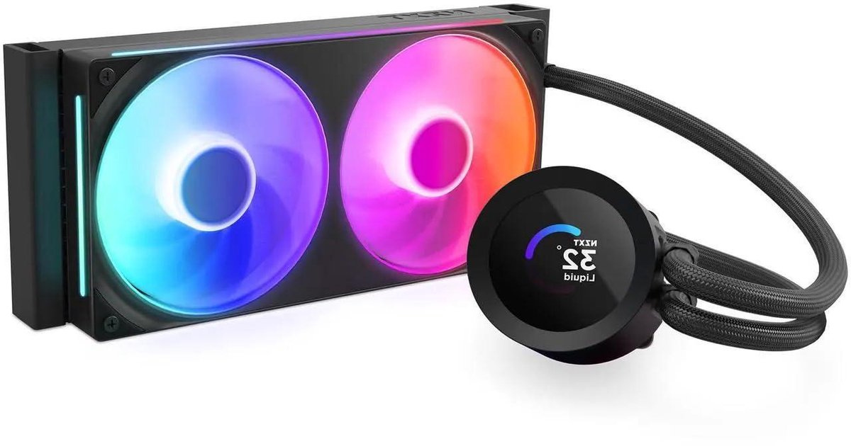 CPU Koeler - Waterkoeler - Computer Optimalisatie - Aanpasbaar LCD - 240mm Radiator - Zwart