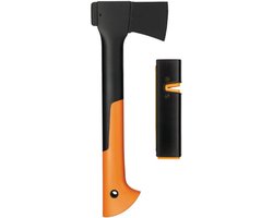 Bijl set, universele bijl: inclusief mes- en transportbescherming, lengte: 35,5 cm, anti-aanbaklaag, X7-XS, 640 g; bijl en messenslijper: keramische slijpkop, Xsharp, 1020183