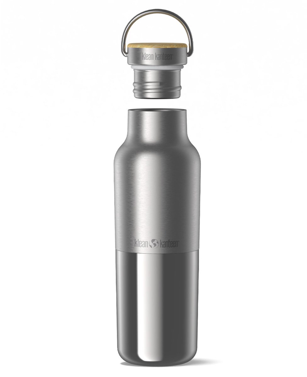 Klean Kanteen Rise Reflect 473ml - Bamboo Cap Brushed Stainless- Plastic Free – foto 5
