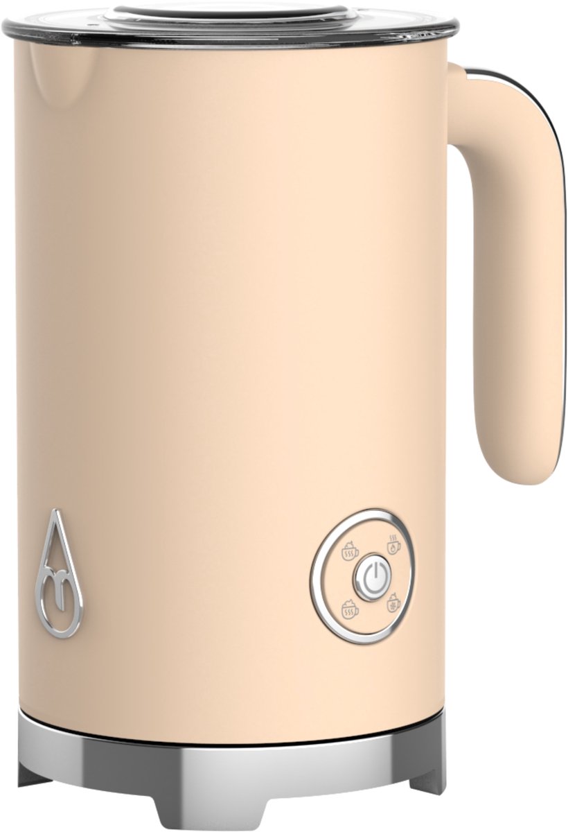 Motivai Melkopschuimer – Elektrische Milk Frother 300 ml Retro – BPA-vrij & PFAS-vrij – Voor Warm & Koud Melkschuim – Cappuccino & Latte – Matte Beige — cadeau in Kookcadeaus - foto 6