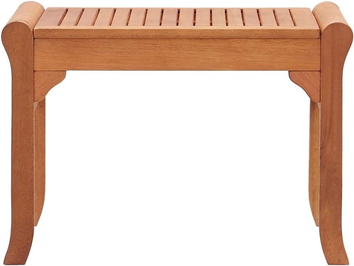 Houten Bank - Zitbank Tuinbank - Buiten Zitten - Massief Eucalyptus Hout - 64 cm - Bruin