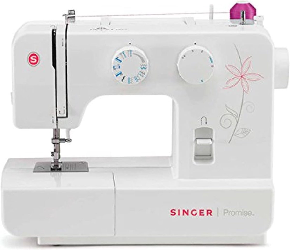 Naaimachine - Huishoudelijke machine - Kleding repareren - Elektrisch aangedreven - 22x42x35 cm - Wit