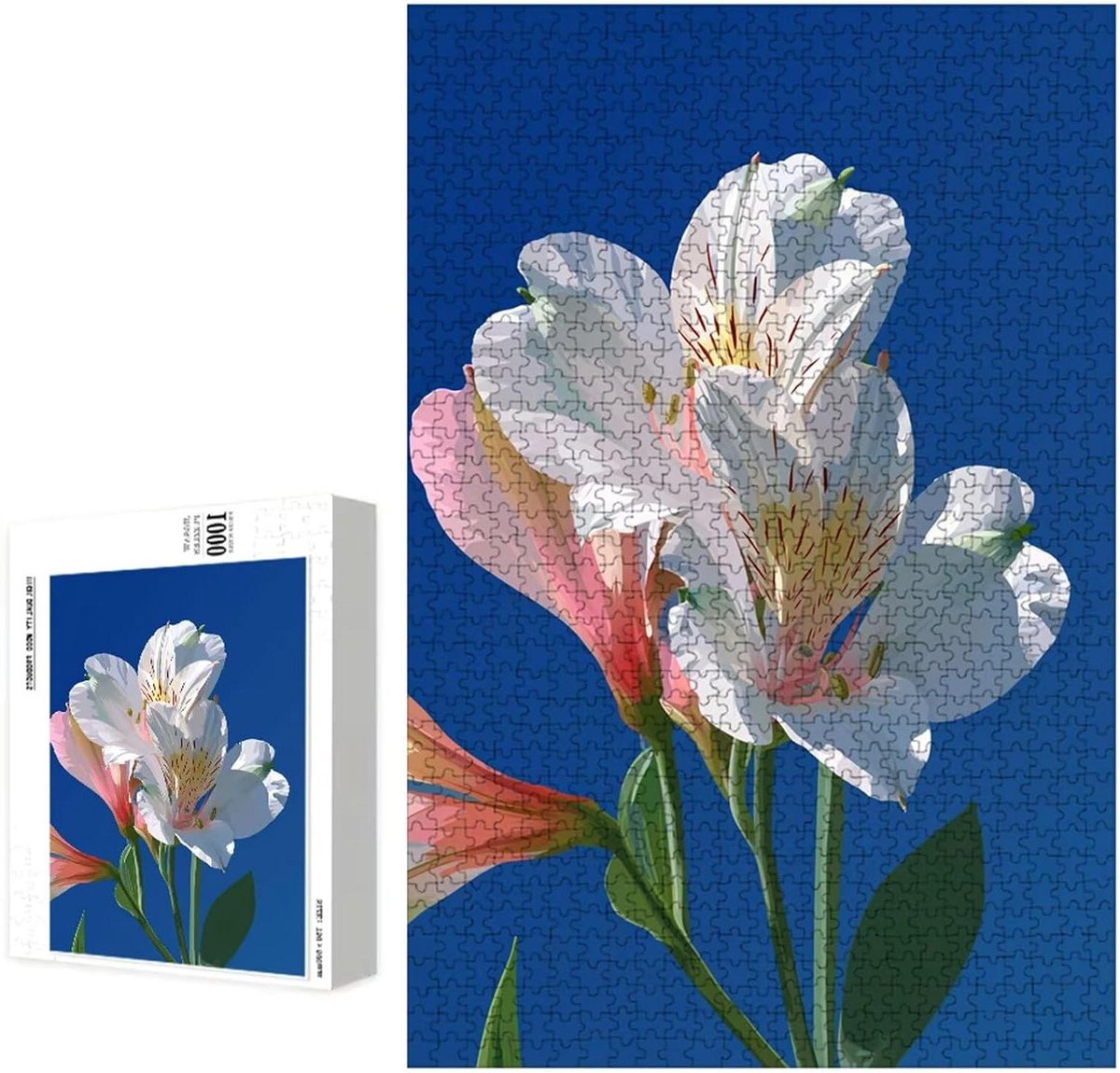 Puzzel 5000 stukjes - Legpuzzel volwassenen - Ontspanning en decoratie - Hoogwaardig lindehout - 181 x 105 cm - Wit