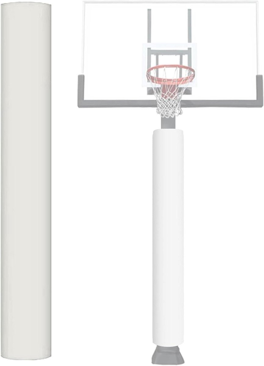 Basketbalpaal Bescherming - Paal Kussen - Spelers Veiligheid - Schokabsorberende Vulling - 20 mm Dik - Zwart