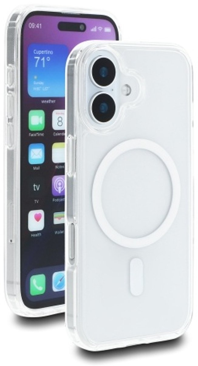 Delock Protective Case for iPhone 17 compatible with MagSafe clear-white