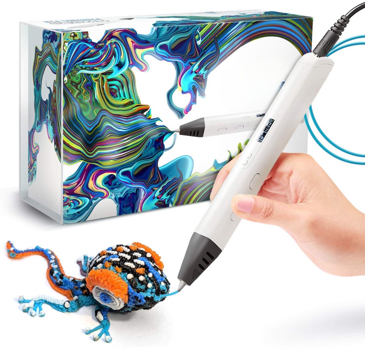Nexvo® 3D Pen Starterspakket - 3D Pen - Wit - 21cm x 14cm x 7cm