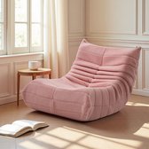 Relaxfauteuil - Lazy Stoel - Zitzak Kind & Volwassenen - Relaxfauteuil - Slaapkamer & woonkamer - Modern & comfortabel - 86 x 105 x 75 cm - Roze
