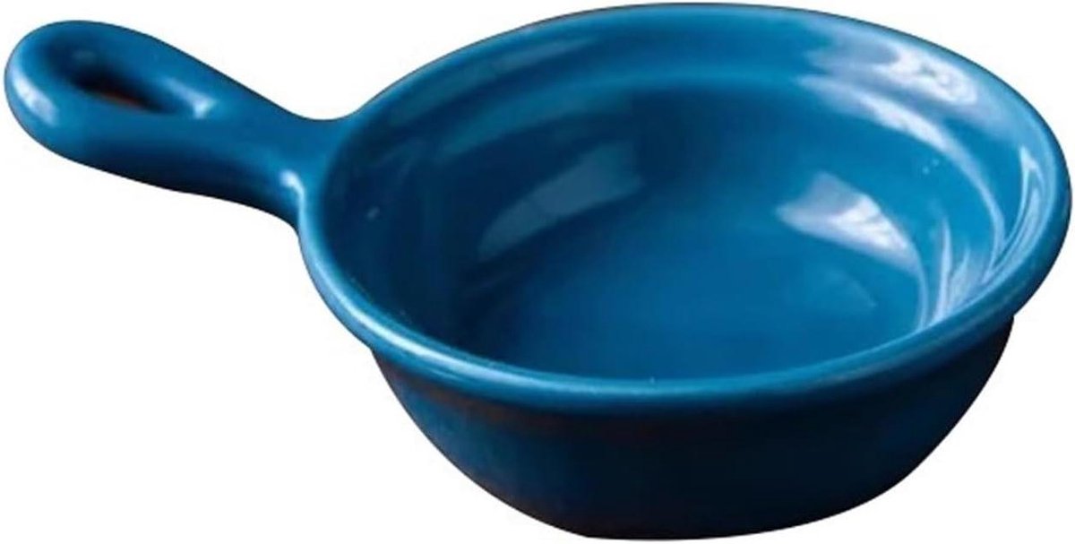 Voorgerechtborden Porselein - Snackschalen Dipschalen - Specerijen Serveren - Magnetron Koelkast Geschikt - 10x10 mm - One Color