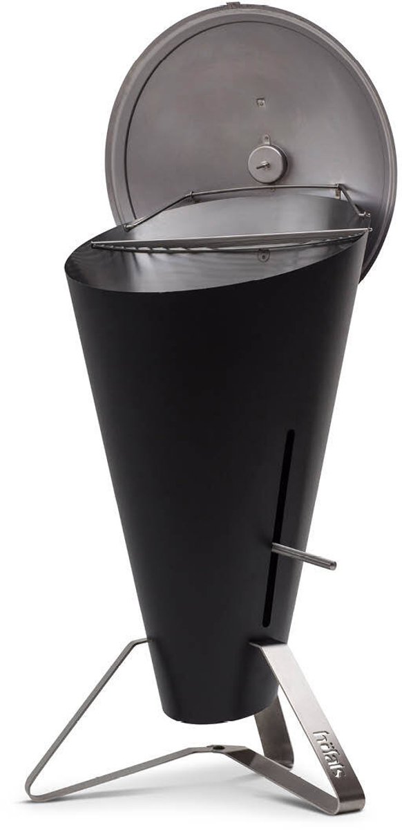 Höfats Cone Barbecue Houtskool - RVS - Ø60 cm - H 1,05 meter - Zwart/Zilver