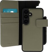 imoshion Hoesje - Geschikt voor Samsung Galaxy S25 - Uitneembare 2-in-1 Luxe Bookcase - Groen