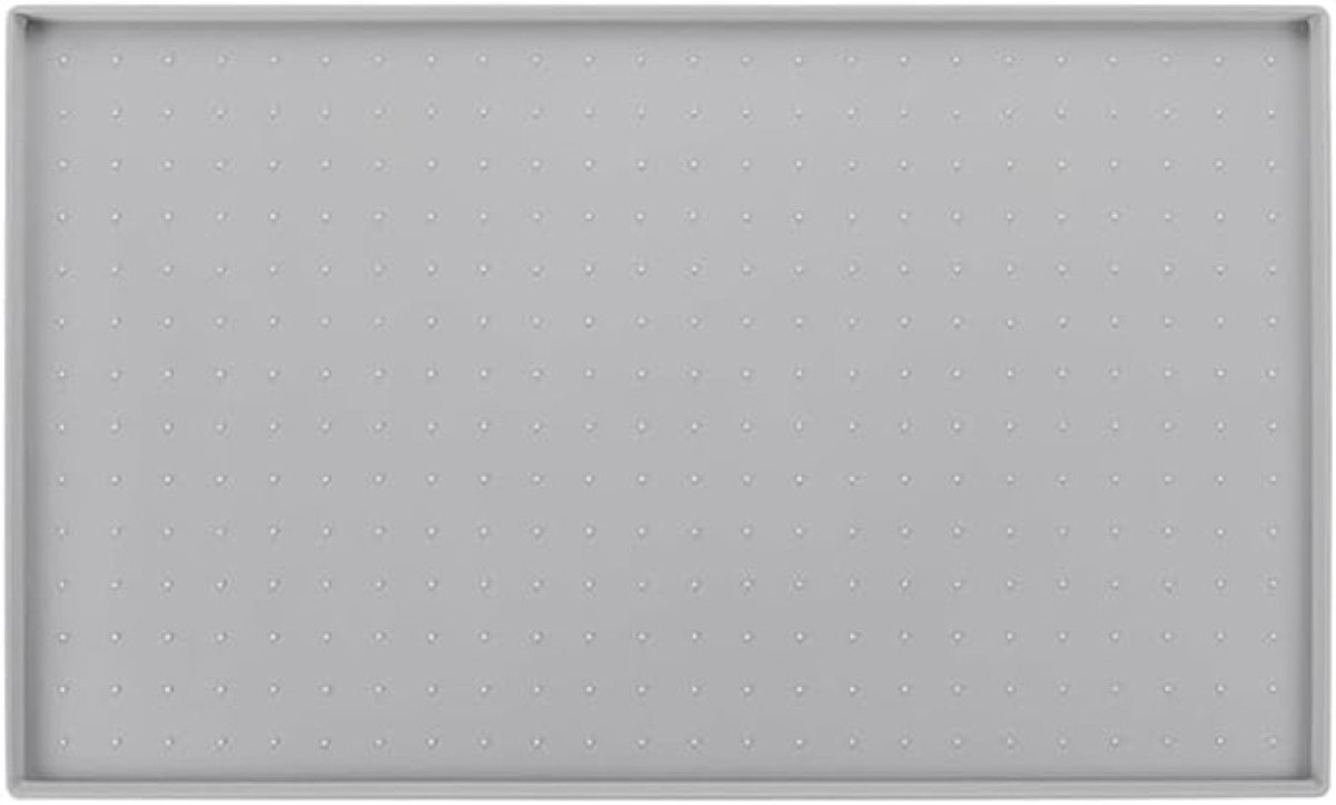 Antislip siliconen afdruipmat voor servies, 60x40 cm, grijs