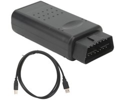 USB-diagnose-interface, OBD2-interface, autoscanner, foutcodelezer en vervangende printplaatadapter geschikt voor Opel-modellen die compatibel zijn met OPCOM V1.99.