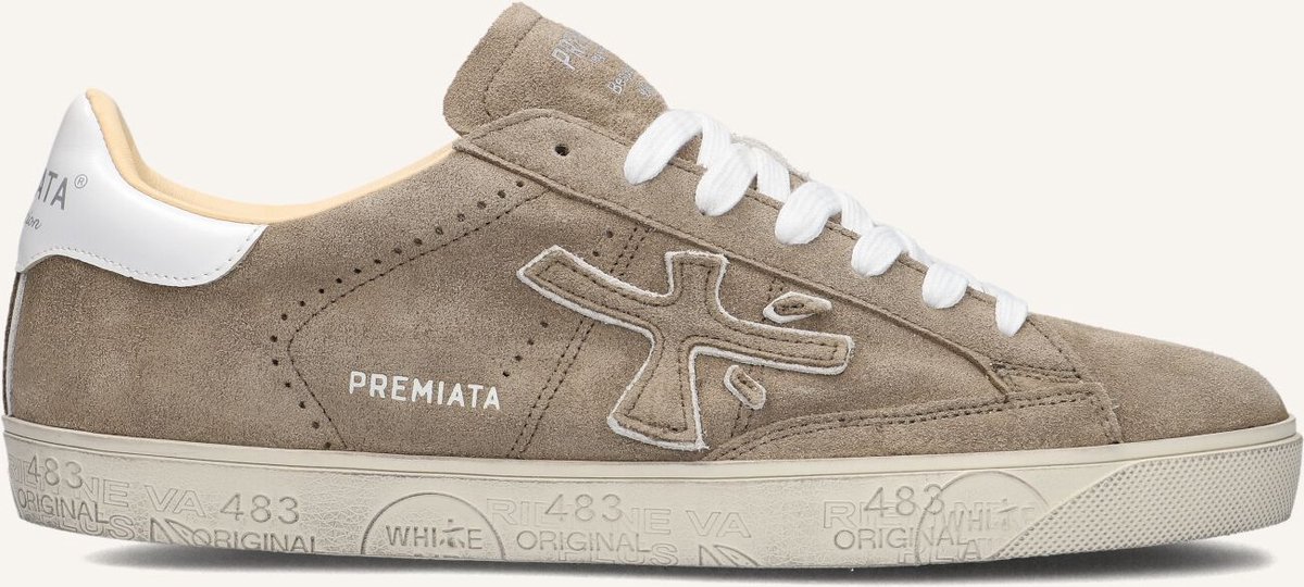 Premiata Steven Sneakers - Leer - Heren - Beige - Maat 44