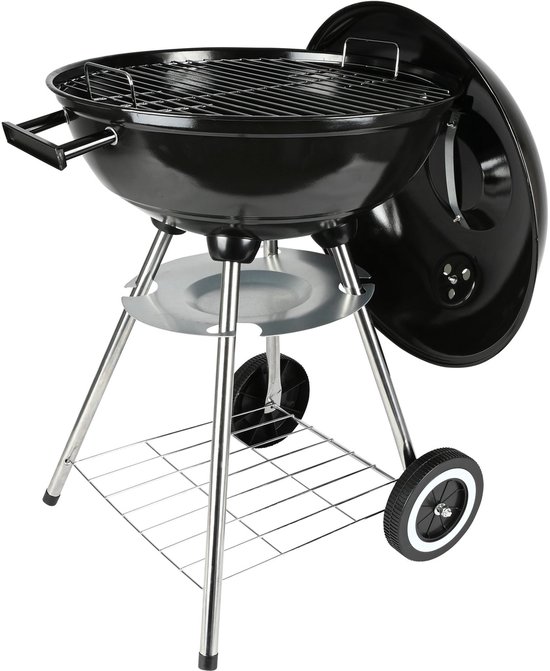 BBQ - Bol - Groot - ø44 x 70 cm - Staal - incl wielen van BBQ+ — afbeelding 4