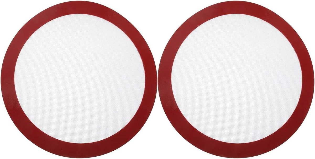Siliconen Bakmat Rond - Airfryer Voering - Bakken en Braden - Herbruikbaar Anti-aanbak - 305 cm - Meerkleurig