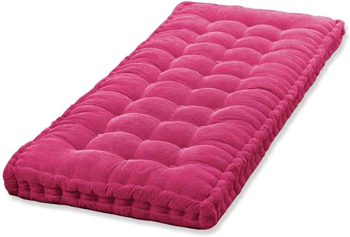 Bankkussen - Zitkussen Matras - Buiten Zitten - 10 Cm Dik - 100 Cm - Roze