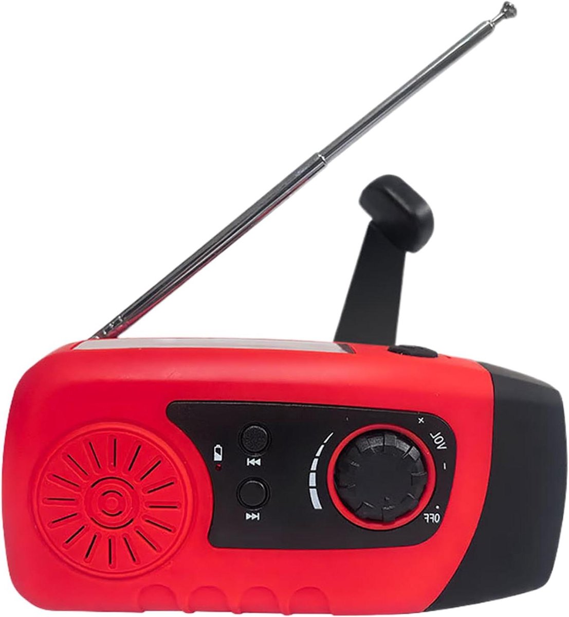 Noodsituaties Radio - Weer Apparaat - Veilig Op Reis - Drievoudige Stroombronnen - 2000 Mah Batterij - Zwart