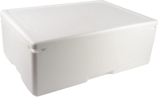 Thermobox - Isolatiebox - Voedseltransport - Met deksel - 54x36x20 cm - Wit — afbeelding 4