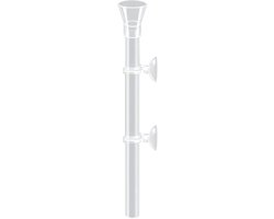 Voerbuis Aquarium - Voederbuis Garnalen - Gezond Voeren - Spill Free Ontwerp - 25CM - Transparant