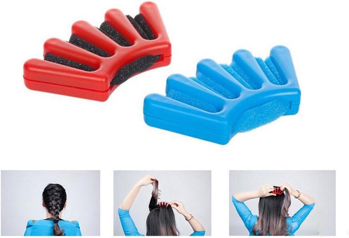 Haar Styling Set - Accessoires Set - Kinderspel - Twee Kleuren - 18 cm - Blauw Rood