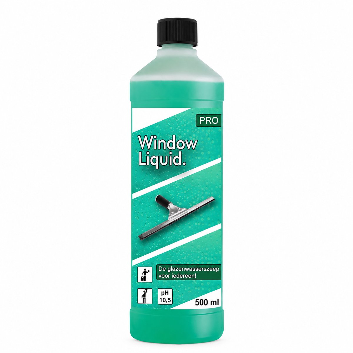 Professionele QleaZy Window Liquid. met klikdop | Glasreiniger 500ml | Glazenwasserszeep