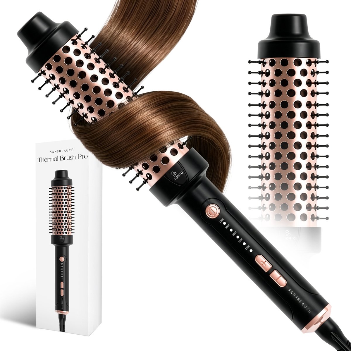 Sansbeauté® Thermal Brush - Zwart