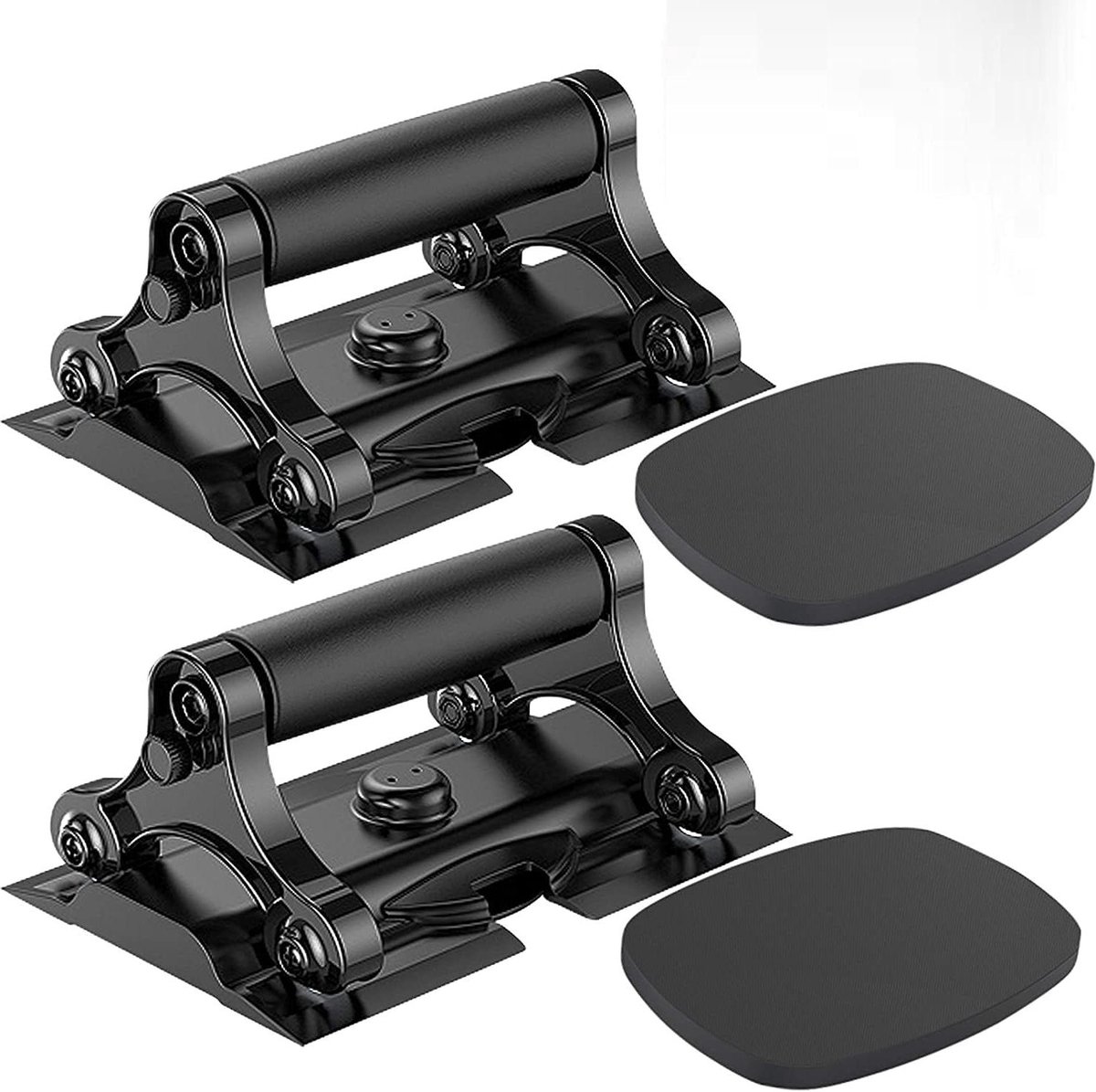 Push-Up Rack - Buikspier Trainer - Home Fitness - Multifunctioneel Ontwerp - 600 kg Max - Zwart Grijs