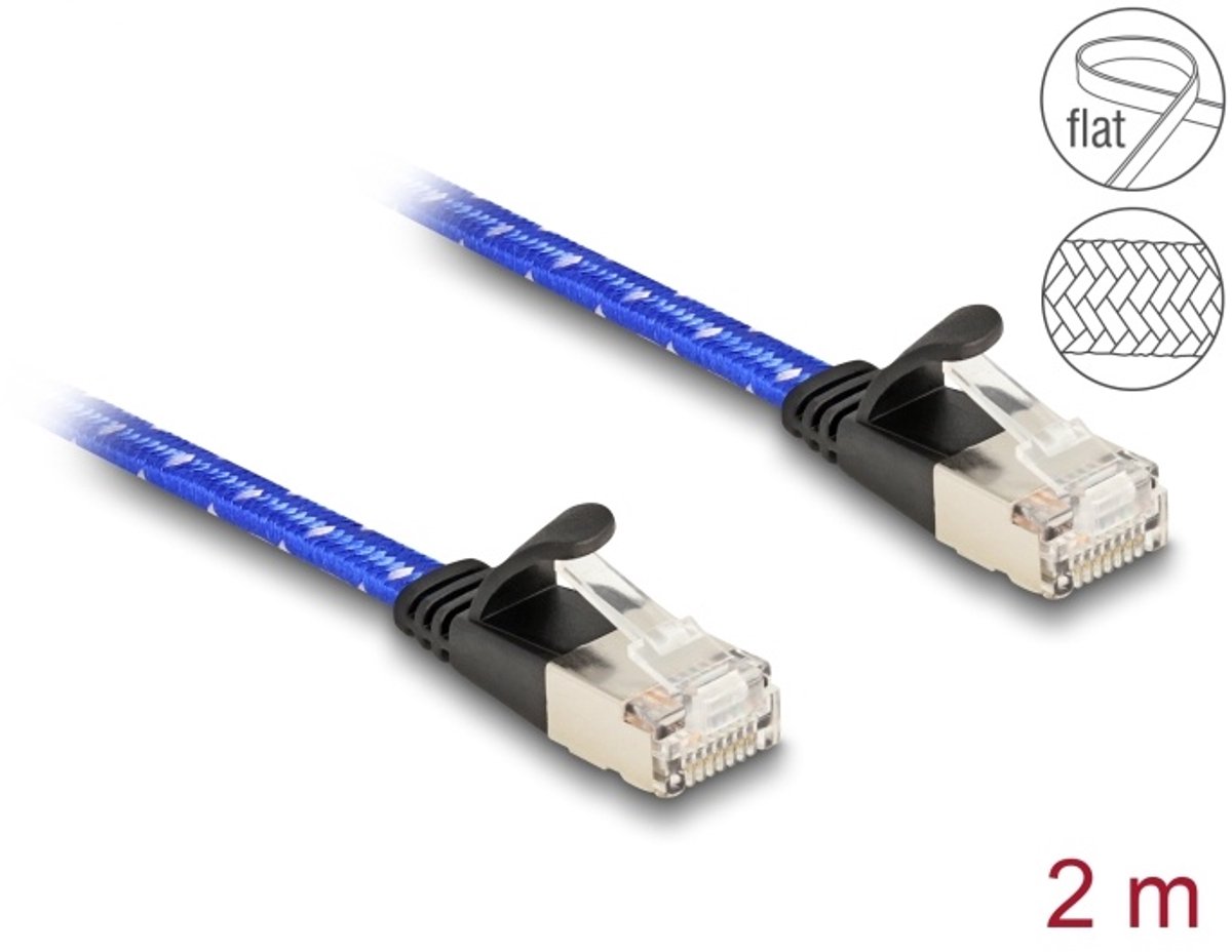 DeLOCK 80384 netwerkkabel Blauw 2 m Cat6a U/FTP (STP)