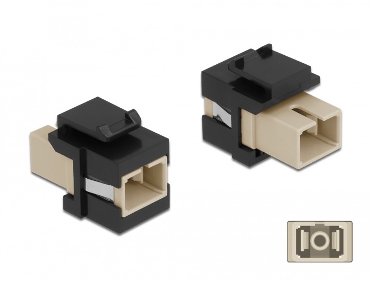Keystone Module SC Simplex Vrouw naar Sc simplex vrouwelijk beige / zwart