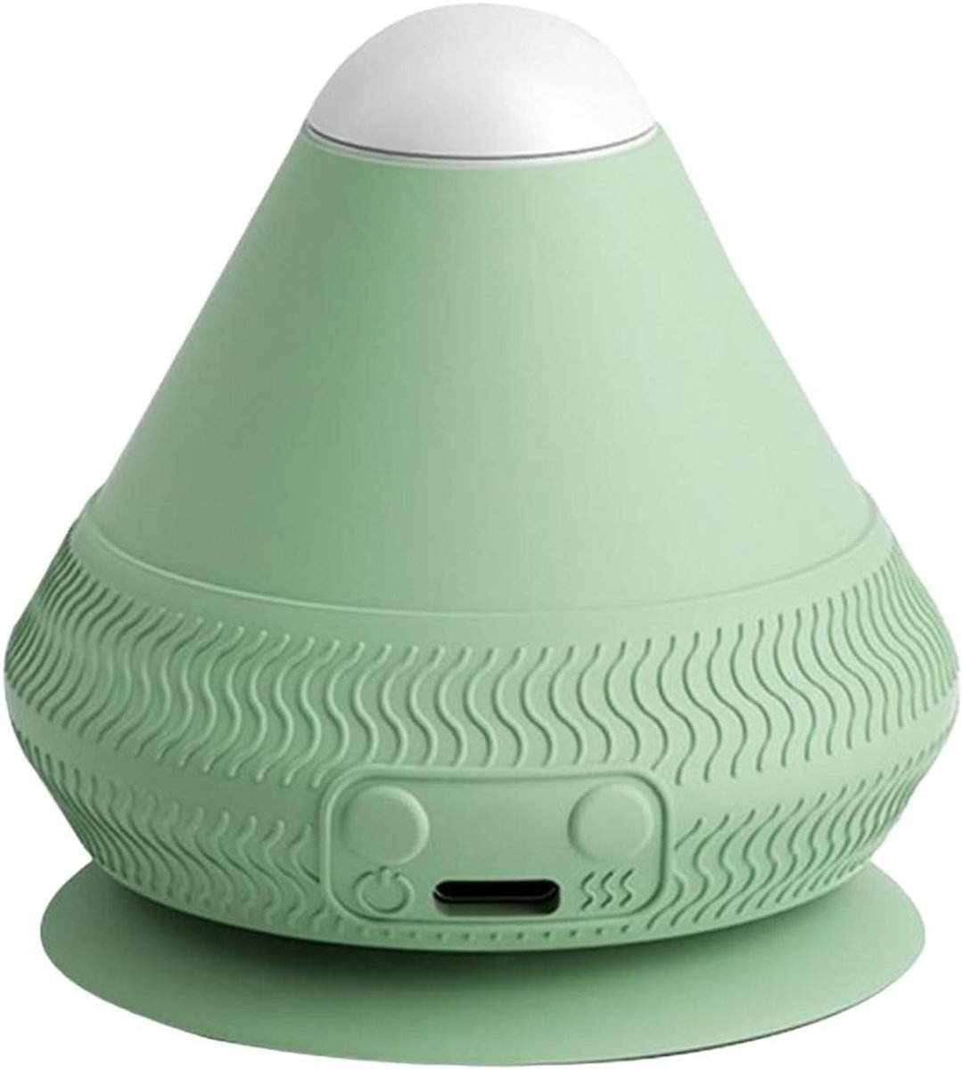 Elektrische Massagebal - Spierroller Wandhouder - Diepe Weefsel Massage - Verstelbaar Zuigontwerp - 6 x 7 cm - Grijs Groen