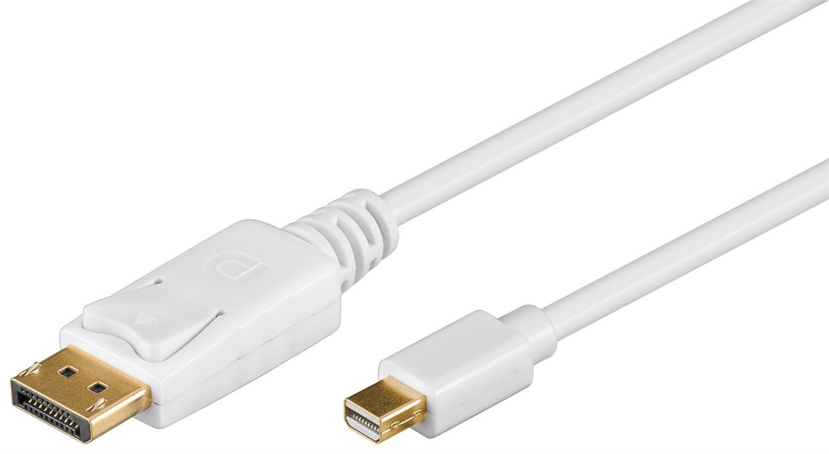 Mini DisplayPort naar DisplayPort v1.2 kabel wit 2 meter