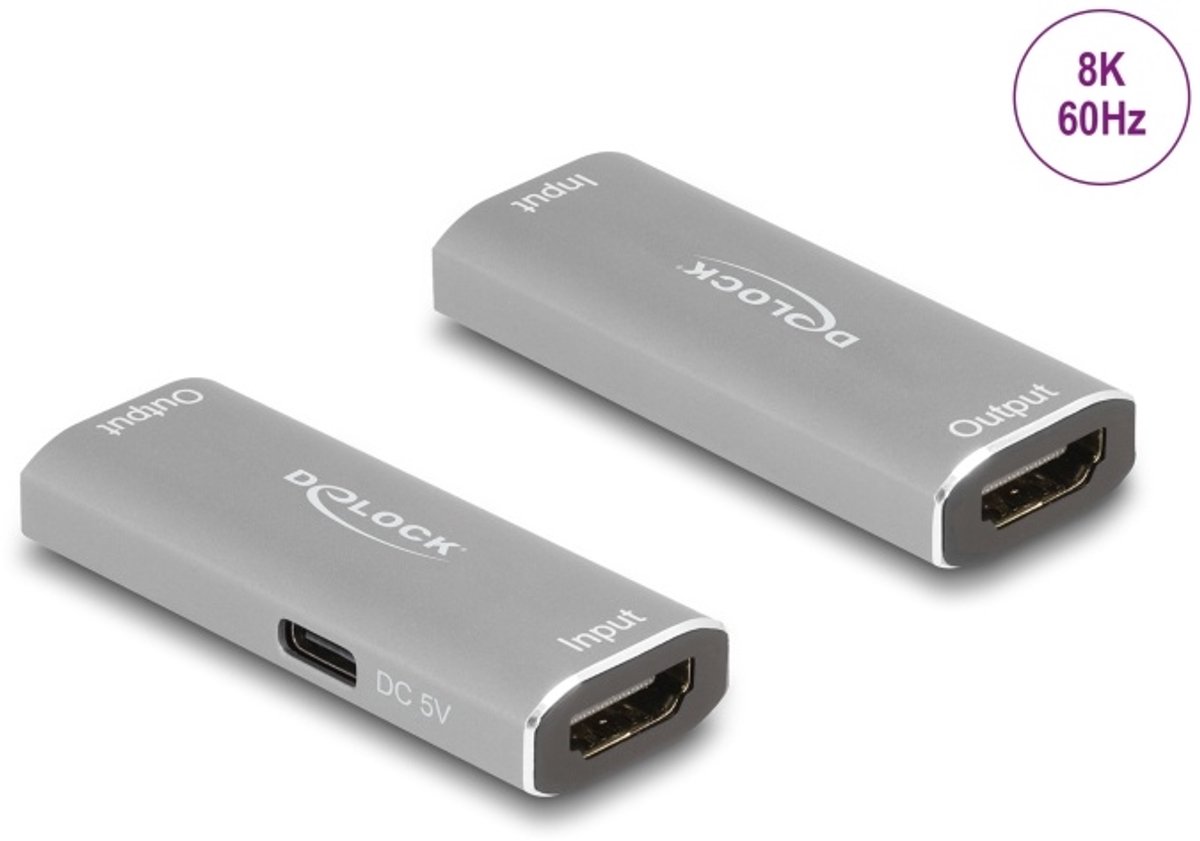 Delock HDMI Repeater 8K 60 Hz 20 m