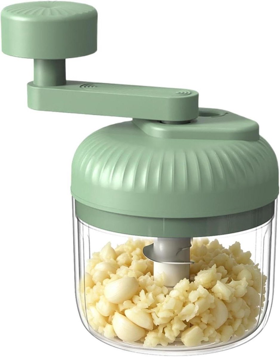 Voedselhakker Handmatig - Keuken Hakmolen - Maaltijden Voorbereiden - Drie Snelheden - 15x10x15 cm - Groen