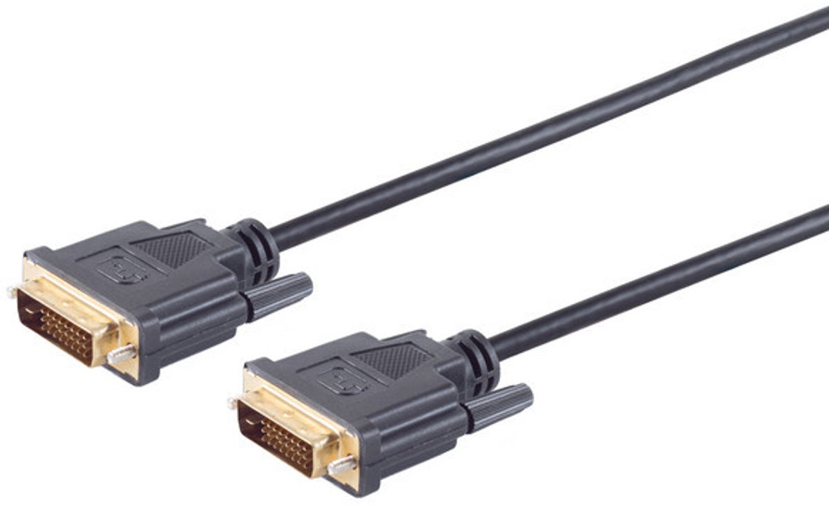 DVI-D Aansluitkabel - 24+1 - Dual Link - Full HD 60Hz - 15 meter - Zwart
