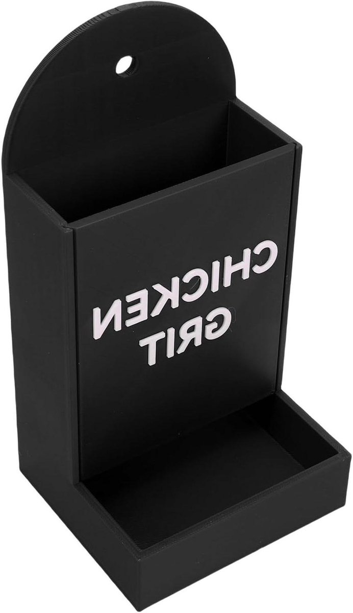 Kippengritvoeder - Vogelvoederbak - Automatisch Voeren - Zwaartekracht Systeem - 9 x 17.5 cm - Grijs