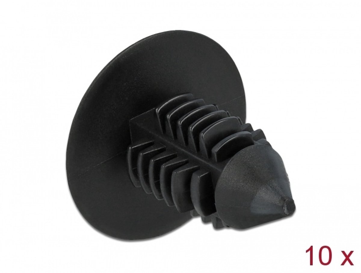 Fir Tree Clip Black 10 stuks