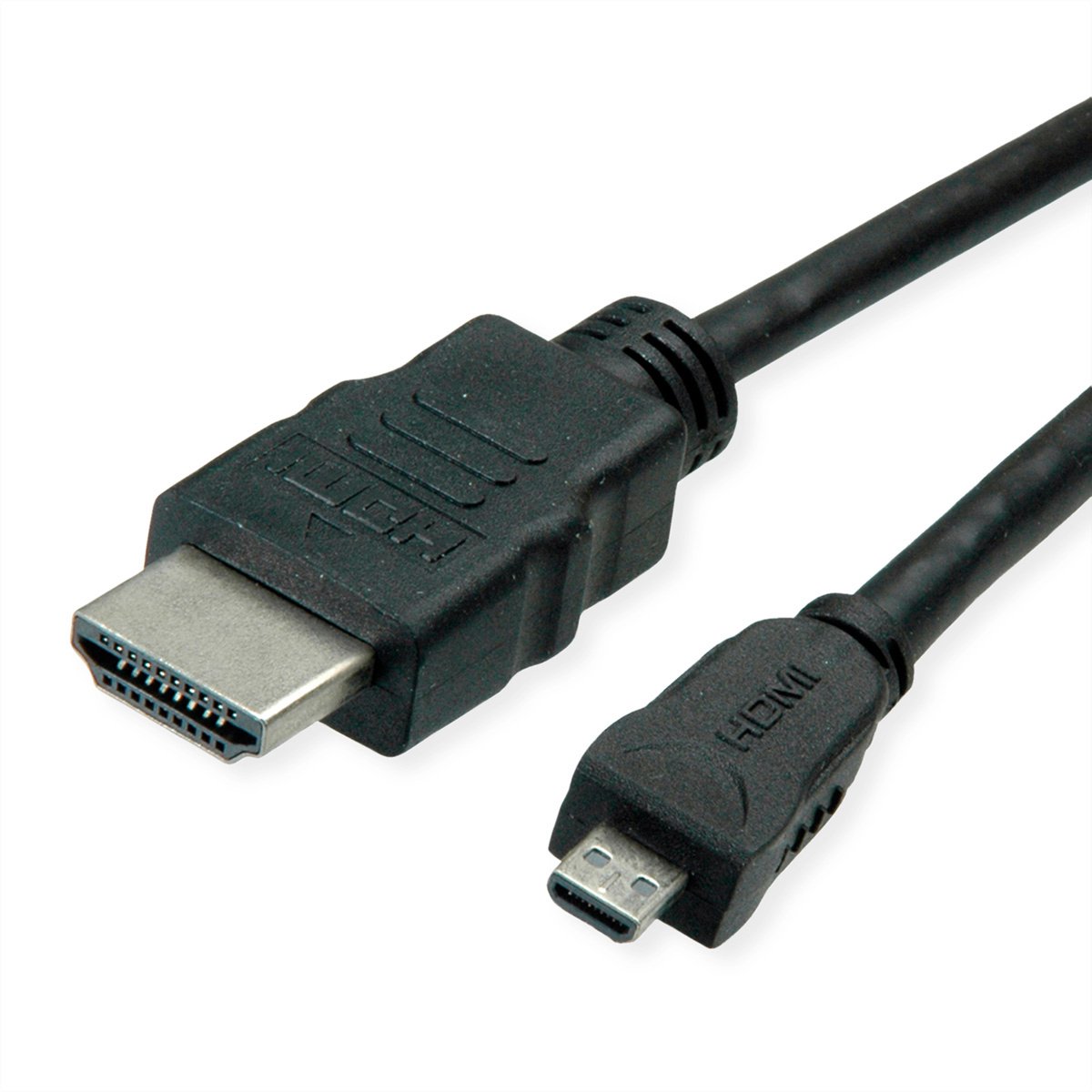 ROLINE GREEN HDMI High Speed ​​Kabel met Ethernet, HDMI male - Micro HDMI male, 2 m