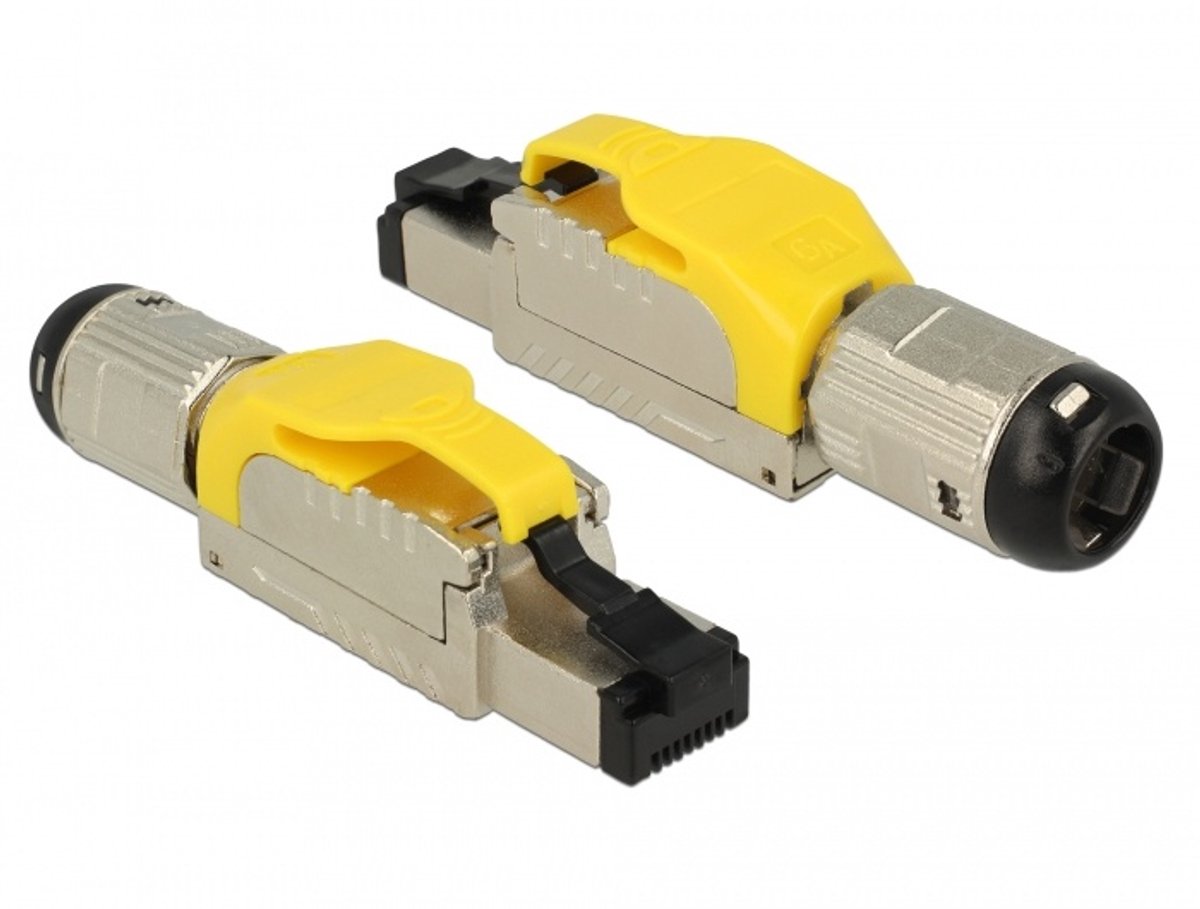 Delock RJ45 Stekker veldmontage Cat.6A metaal