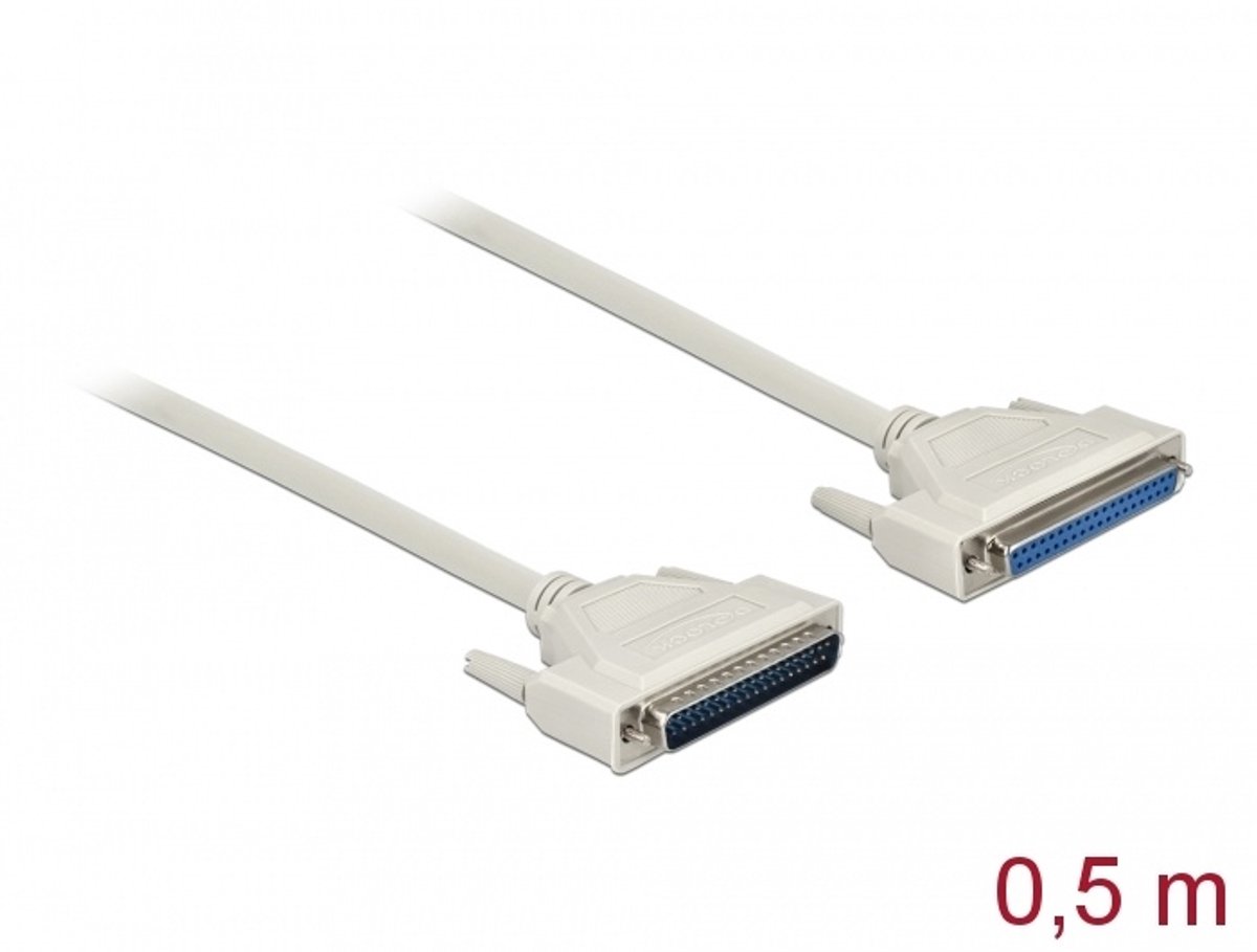 Seriële kabel D-Sub 37 mannelijk tot vrouwelijk 0,5 m