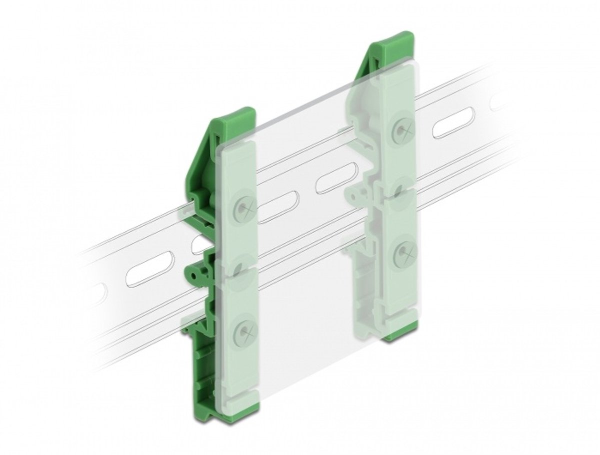 Delock DIN rail clip for PCB 85 mm 4 pieces