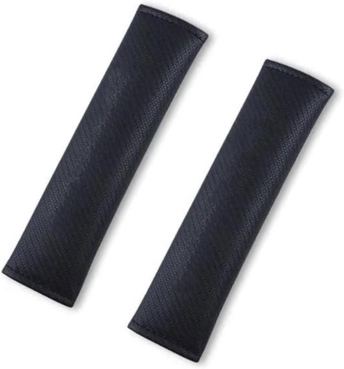 Gordelkussens - Schouderbeschermers - Comfortabel Rijden - Zachte Demping - 25.5 cm Lengte - Carbon Look