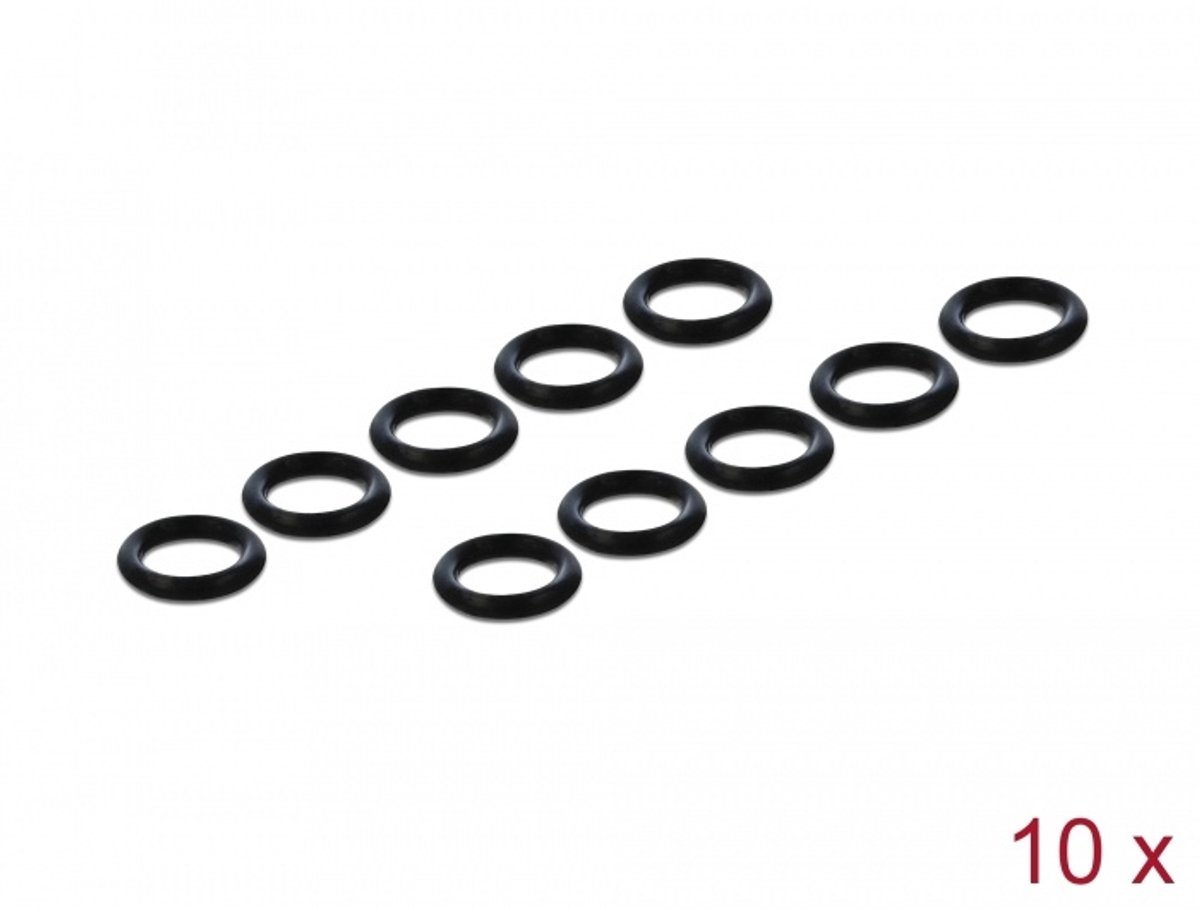 Navilock O-Ring Silicone for M8 6 Pin Plug black 10 pieces