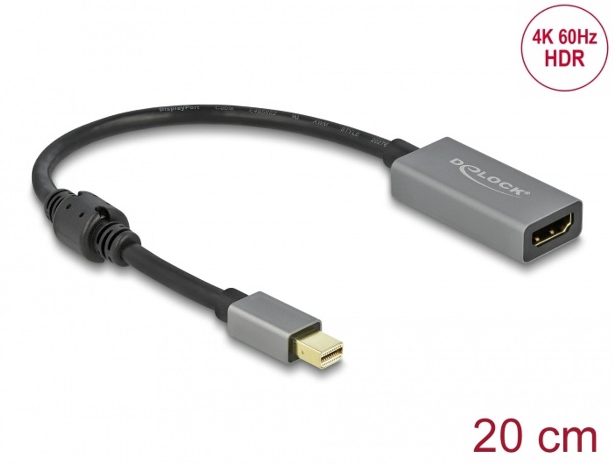 Active Mini DisplayPort 1.4 naar HDMI -adapter 4K 60 Hz (HDR)